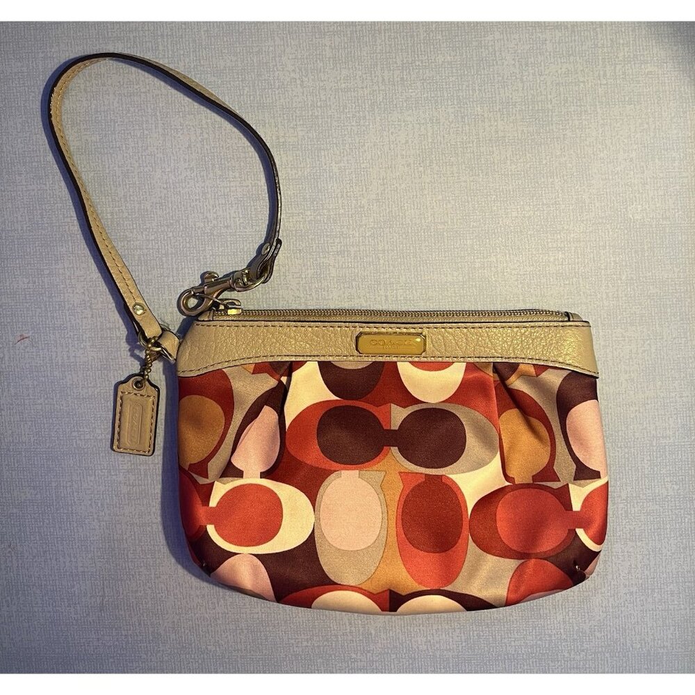 Coach Multicolor Wristlet Clutch
